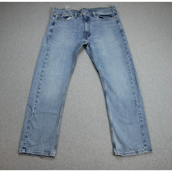 Levis Jeans Mens 38 x 30 Blue 513 Cotton Blend Stretch Athletic Taper - Picture 1 of 7
